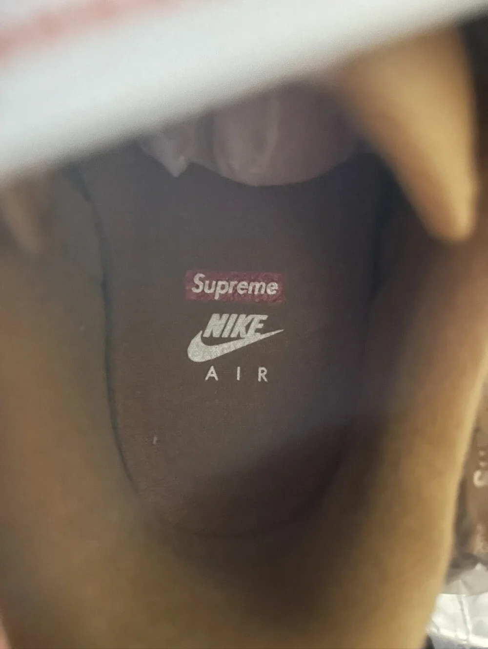 DAMAGED BOX New Size 7 Men's Nike Air Force One Low Wheat Supreme AF1
